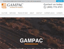 Tablet Screenshot of gampac.com